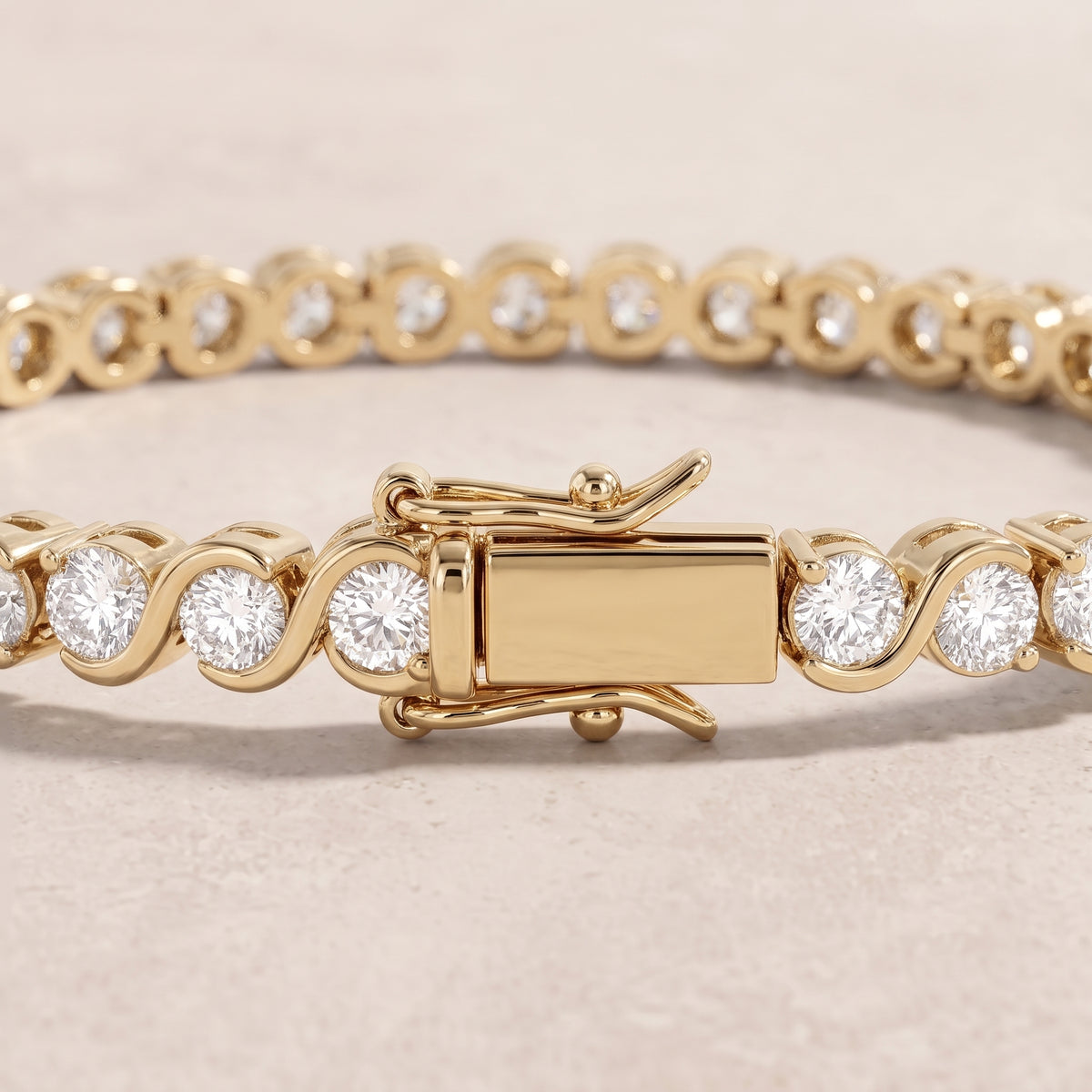 18k Gold Diamond Modulor Bracelet