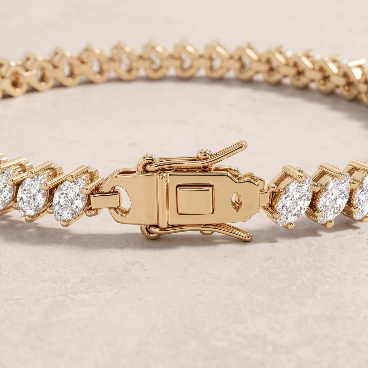 18k Gold Diamond Tessera Bracelet