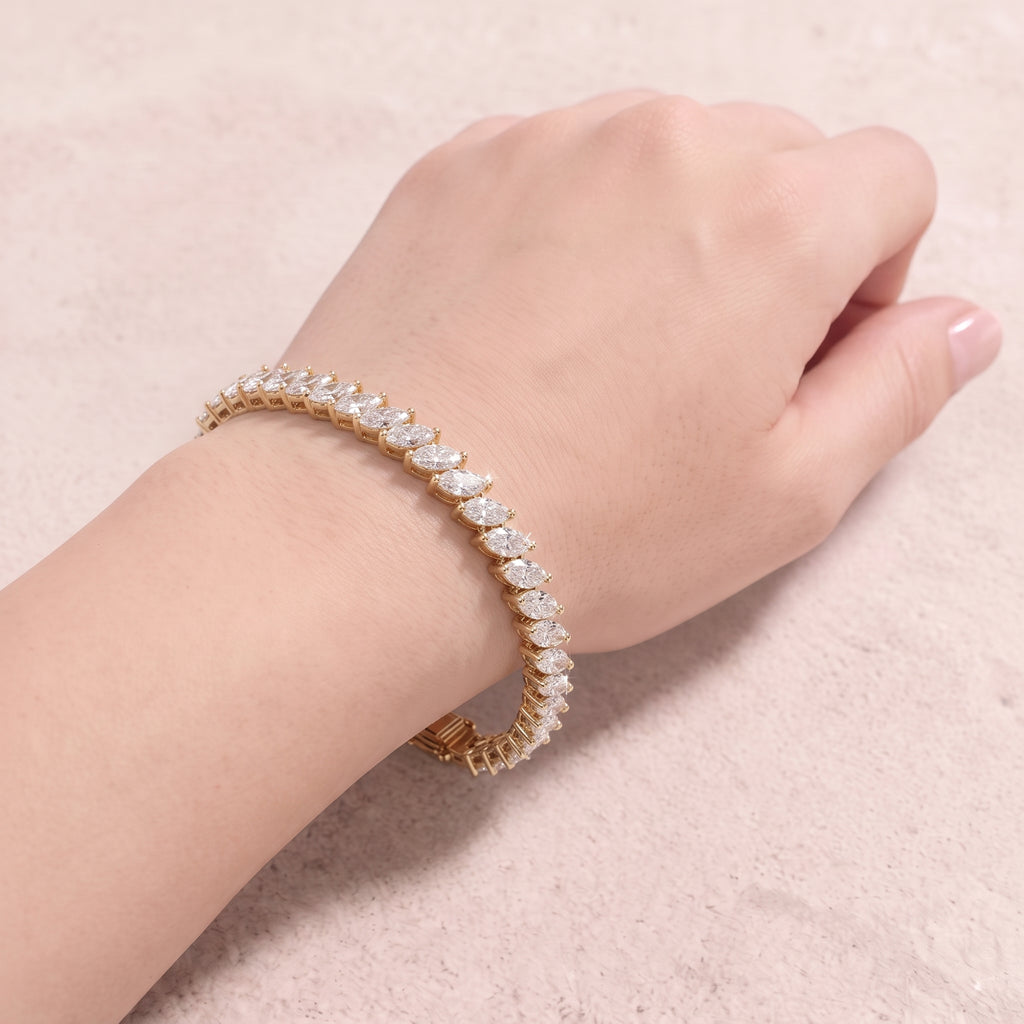 18k Gold Diamond Tessera Bracelet