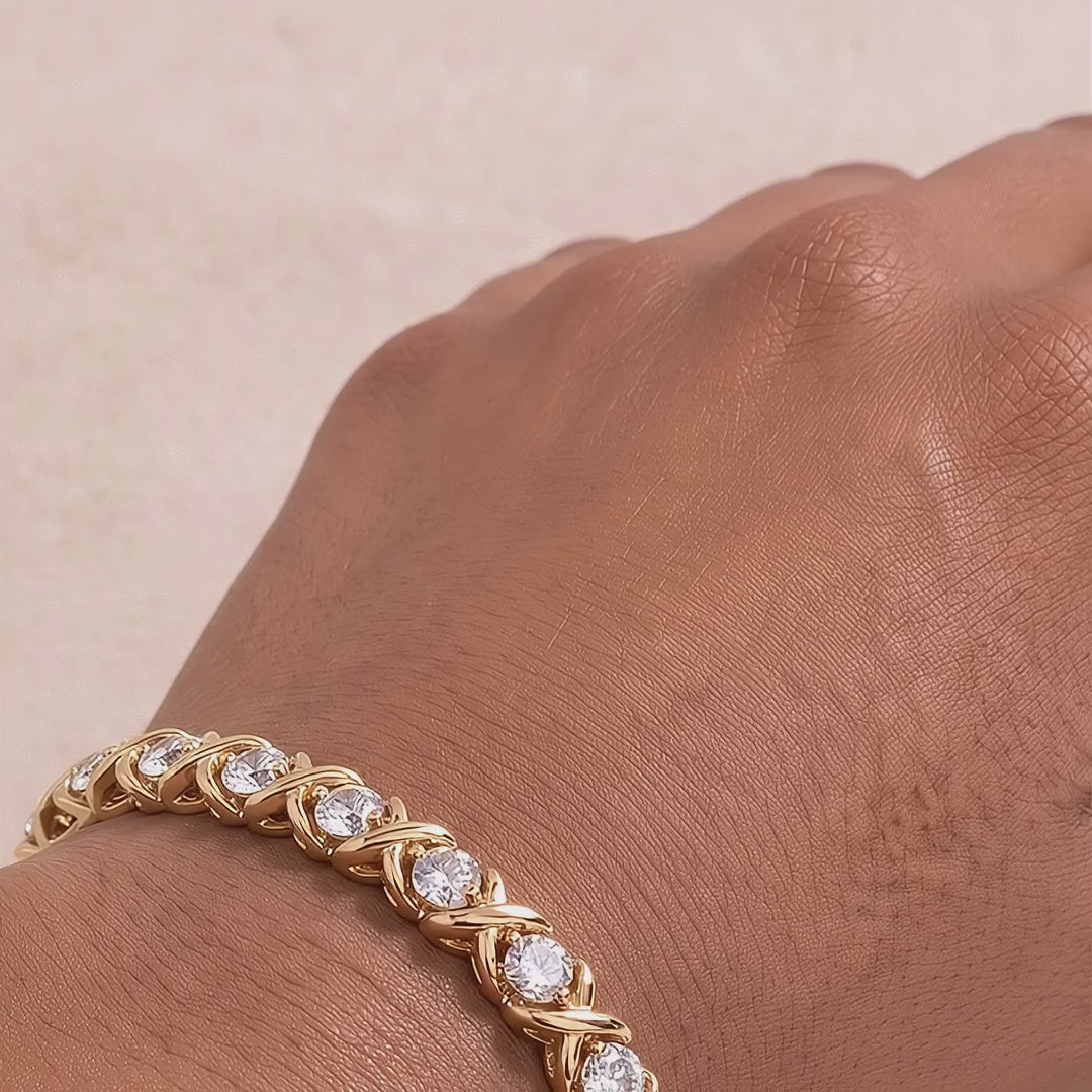 18k Gold Diamond Basia Bracelet